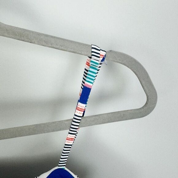 JUNE & HUDSON | Striped Tie Front Multicolor Midi Dress Women’s Size Small - Picture 9 of 10